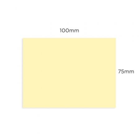 Milan Bloc Notas Adhesivas Removibles Amarillo Claro 75x100 mm